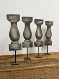Vintage French Wooden Baluster Decorative Theatre Props - Set of Four