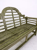 Silvered & Weathered Lutyens Teak Garden Bench
