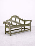 Silvered & Weathered Lutyens Teak Garden Bench