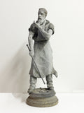 Vintage Weathered Decorative Metal Blacksmith Statue