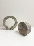 20th Century Minimalist Modular Marble Arc Circular Sculpture