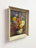Hal Brooks, Mid-Century Modern Floral Still Life Oil Painting - Flowers in Vase