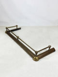 Antique Extending Brass Fireplace Fender