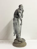 Vintage Weathered Decorative Metal Blacksmith Statue