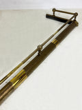 Antique Extending Brass Fireplace Fender