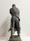 Vintage Weathered Decorative Metal Blacksmith Statue