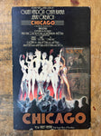 Original 1975 Chicago Broadway Theater Musical Cardstock Poster Window Card