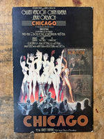 Original 1975 Chicago Broadway Theater Musical Cardstock Poster Window Card