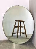 Large Round Bevelled Mirror