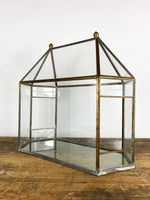 Vintage Brass & Glass Terrarium