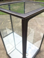 Ebonised Mirror and Glass Display Case