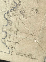 Original Architectural Floor Plan - Circa: 1911