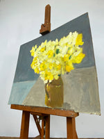 Oil Painting of Daffodils