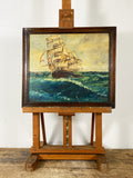 Signed Maritime Oil Painting
