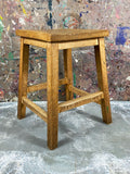 Vintage School Elm Lab Stools