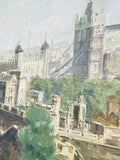 Signed Oil on Canvas, Tower of London