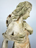 Large Cast Stone Statue & Plinth