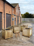 Weathered Extra Large Wooden Planters