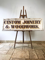 Original Shop Advertising Wooden Sign