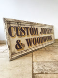 Original Shop Advertising Wooden Sign