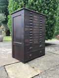 Victorian Typesetter’s Bank of Drawers