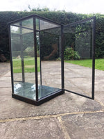 Ebonised Mirror and Glass Display Case