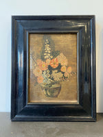 19th Century Pair of Floral Oil Paintings