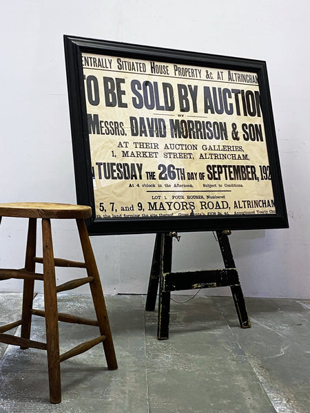 Antique Property Auction Poster