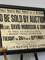 Antique Property Auction Poster